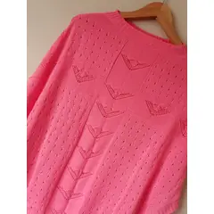 GENERICO - Chompa Calada Rosada mujer Mandalay Knits