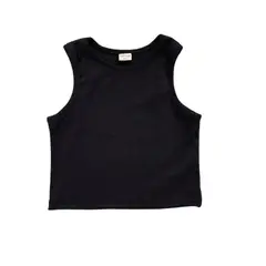 RED CARROT - Top nina sin mangas algodon negro