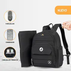 MAXI COSI - Bolso Mochila Pañalera «MASSIMO» Black