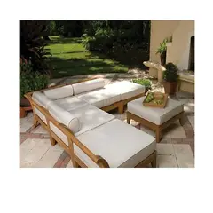 DMUEBLES - SECCIONAL TOTTA + PUFF BEIGE