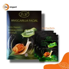 GENERICO - Mascarilla Facial Baba de Caracol 10und