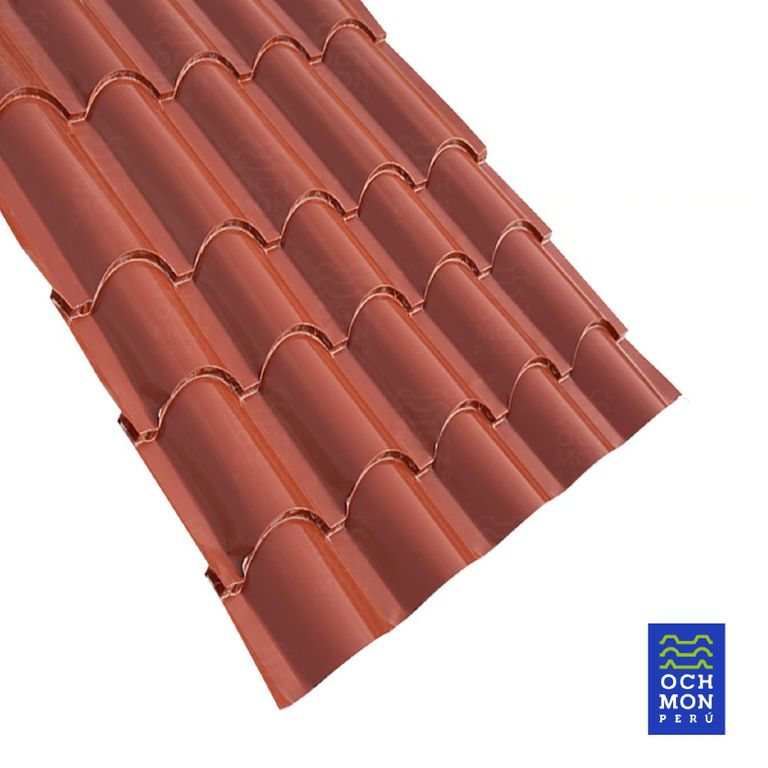Techos Teja Andina Aluzinc 040mm de 105mt ancho x 3.6 mt largo