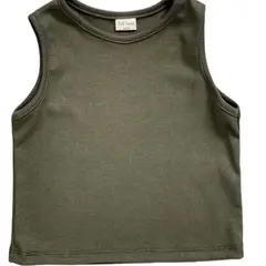 RED CARROT - Top de algodon color verde militar
