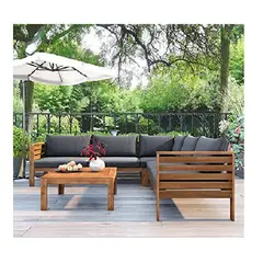 DMUEBLES - SECCIONAL MOLLACA GRIS MESA DE CENTRO