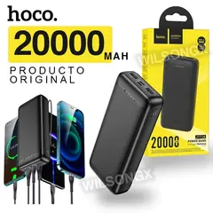 HOCO - Power Bank Carga Rápida 20000 mAh Cargador Portatil USB