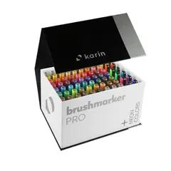 GENERICO - Karin Brush Markers PRO - MegaBox Plus 72 colores + 3 Blenders