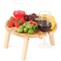 GENERICO - Mesa plegable para Piqueos y Vino