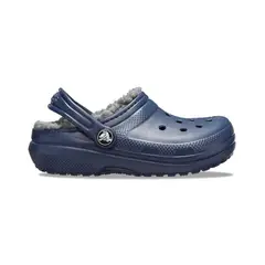 CROCS - Zuecos Classic Lined Clog K Navy/Charcoal Niños
