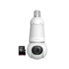 IMOU - Foco Cámara Vigilancia Wi-Fi BULB CAM 3MP 360º Noche Color + SD 32GB
