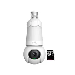 IMOU - Foco Cámara Vigilancia Wi-Fi BULB CAM 5MP 360º Noche Color + SD 32GB