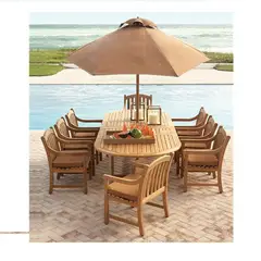 DMUEBLES - COMEDOR MARROT 8 SILLAS + SOMBRILLA