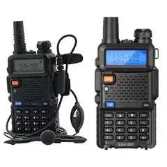 OEM - Par de Radios Walkie Talkie Banda Dual VHFUHF Transmisor FM Modelo UV8R