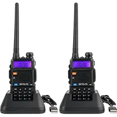 OEM - Par de Radios Walkie Talkie Banda Dual VHFUHF Transmisor FM Modelo UV8R