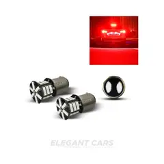 GENERICO - NEW FOCO LED PARA FRENO UNIVERSAL 2 CONTACTO ESTRELLA 20 LED