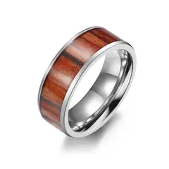 GENERICO - ANILLO WOOD PLATEADO - RIN-03
