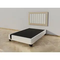 BARAKA HOME - Dormitorio Segovia + Cabecera Aerea 2 plz - Beige Claro y Damasco