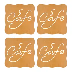 INSPIRA - Set de 4 Soportes de Bambú Resistente al Calor