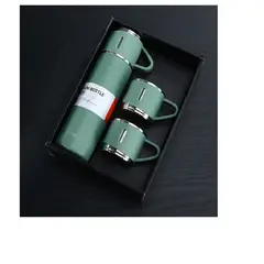 GENERICO - SET DE TERMO 3 PIEZAS DE ACERO INOXIDABLE 500 ML