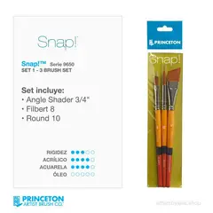 GENERICO - Princeton - SET 1 SNAP GOLD - 3 PIEZAS