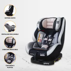 EBABY - Silla de Auto Giratorio para Niños «RUPAL ISOFIX» Beige