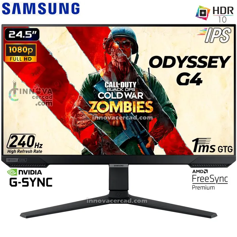 Monitor Odyssey G4 LS25BG402ENXGO 25 Full HD IPS 240Hz 1MS