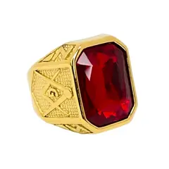 GENERICO - ANILLO RUBI DORADO - RIN-22