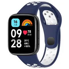 GENERICO - Correa Silicona Sport para REDMI WATCH 3 - A/Blanco