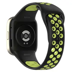 GENERICO - Correa Silicona Sport para REDMI WATCH 3 - N/Amarillo