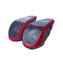 GENERICO - Parlante MT493 Rojo Bluetooth MP3 para motocicletas