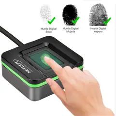 NETCOM - Lector y escáner de huellas dactilares USB sensor huellas