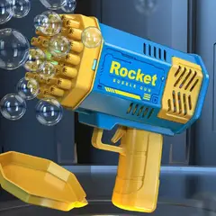 GENERICO - Lanza Cohete Burbujas Bazooka Día del Niño Genieka