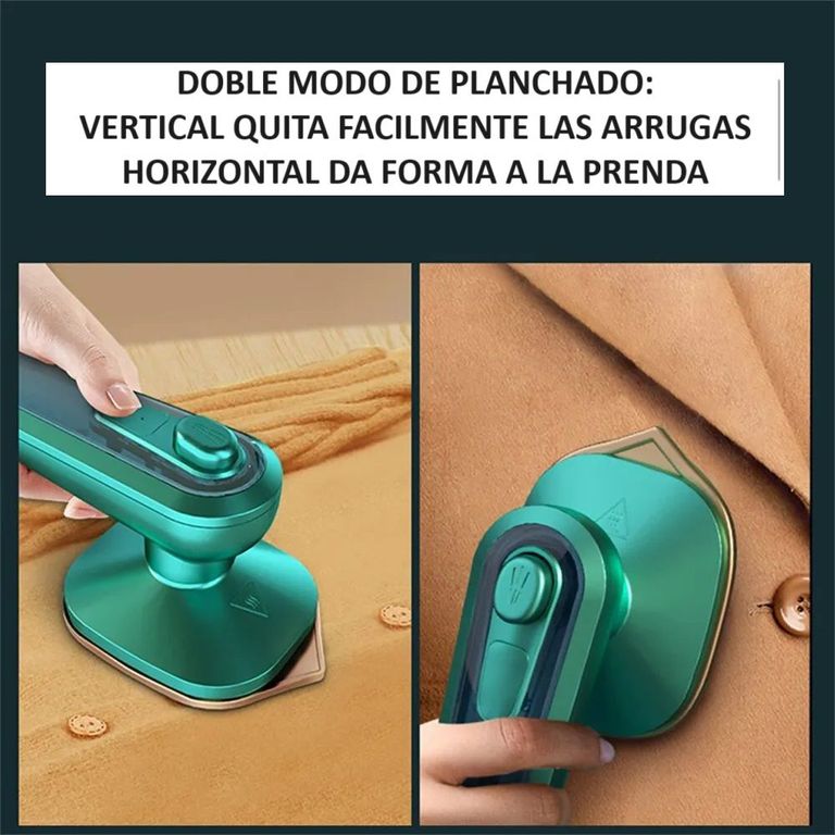 Plancha Portable Vapor Hogar Viaje Estudiante Planchador Genieka