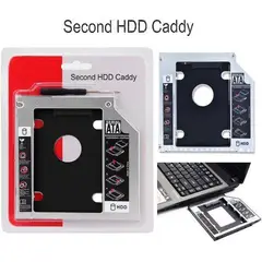 GENERICO - Adaptador para Disco duro solido SSD Laptop Caddy 9.5mm