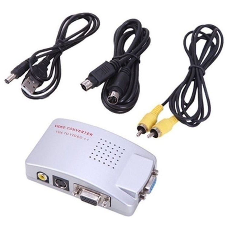 Adaptador Conversor De Vga A Rca O S-video Convertidor Tv