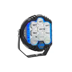 GENERICO - Faro Force 7 Luz Blanca Con DRL Azul 9000LM