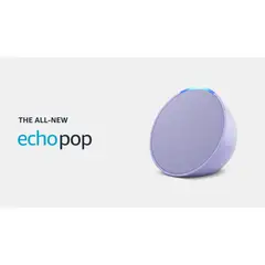 AMAZON - Parlante Echo Pop Altavoz Inteligente Con Alexa Morado