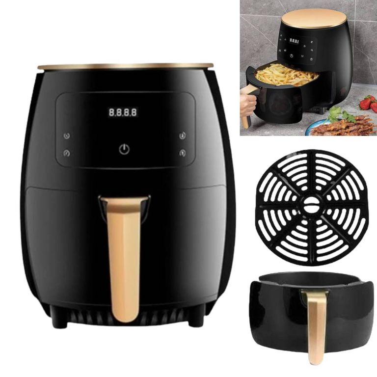 Freidora de Aire 6Litros Black 2400W Temp hasta 200°C