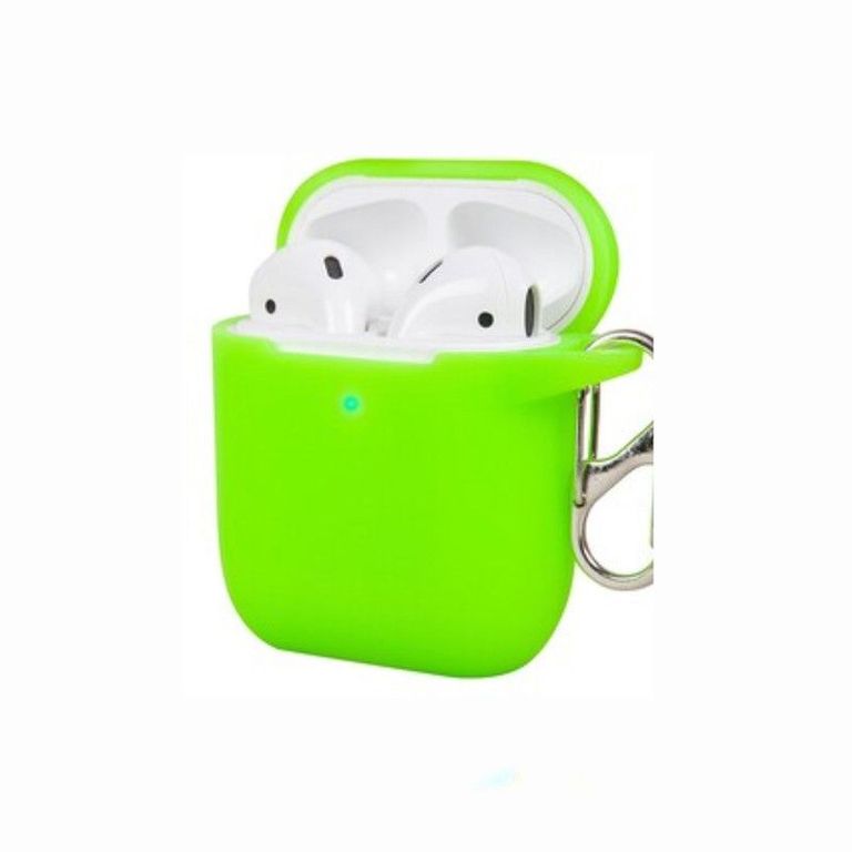 Funda de Silicona Para Airpods 1era y 2da Gen - Verde Claro