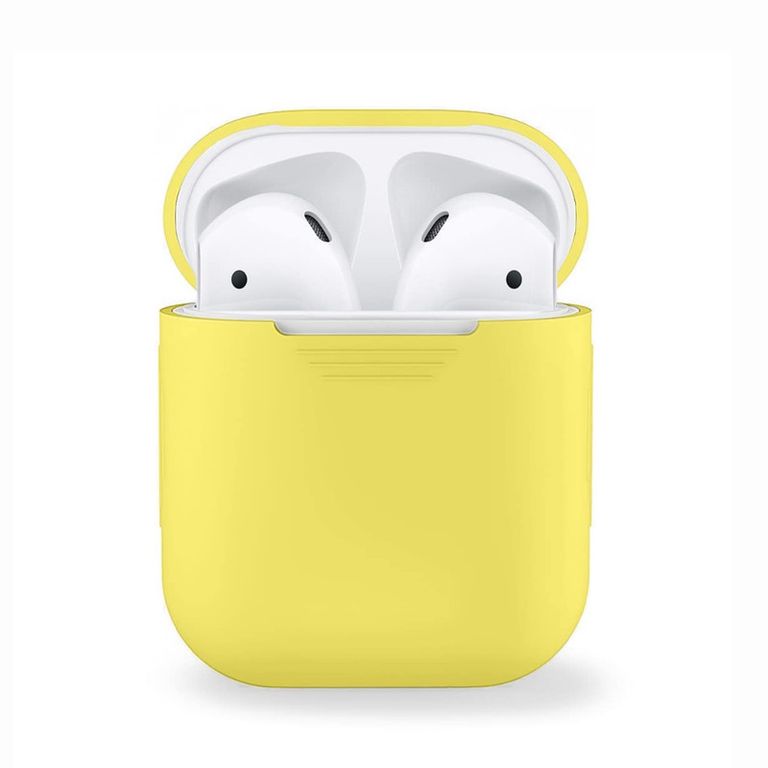 Funda de Silicona Para Airpods 1era y 2da Gen - Amarillo
