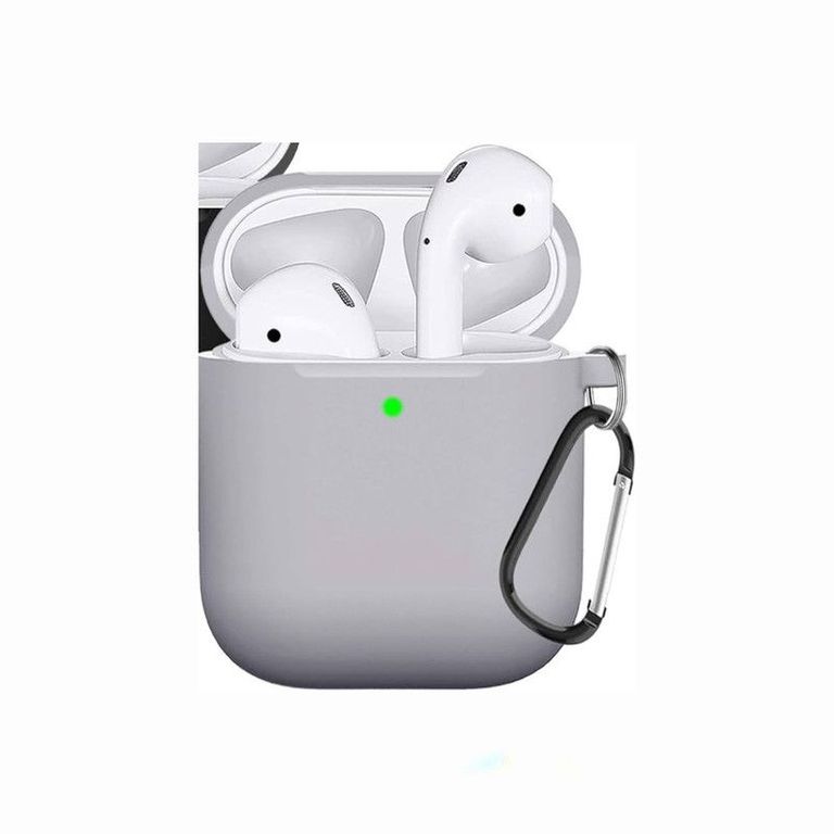 Funda de Silicona Para Airpods 1era y 2da Gen - Gris