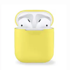 GENERICO - Case de Silicona Para Airpods 1era y 2da Gen - Amarillo