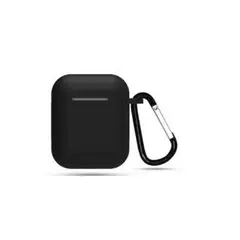 GENERICO - Funda de Silicona Para Airpods 1era y 2da Gen - Negro