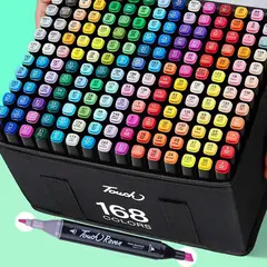 GENERICO - Plumones Touch doble punta dibujo artístico 168 und