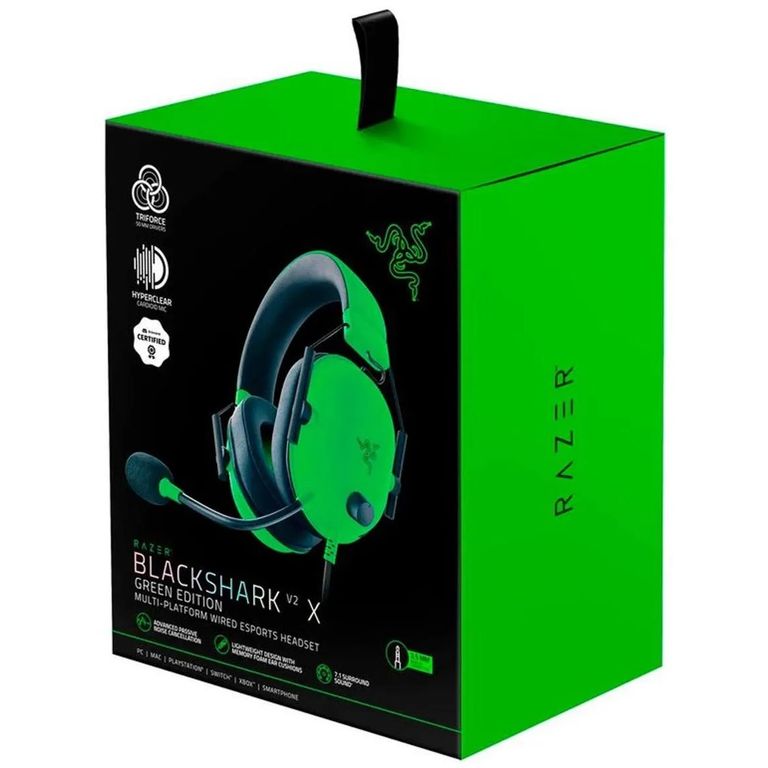 Audifono Gamer Blackshark V2 X Multiplataforma 7.1 Verde
