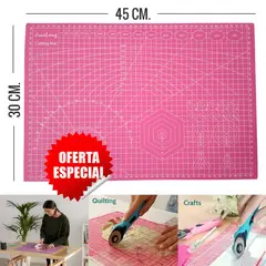 GENERICO - Cutting Mat A3 Plancha de corte 30x45 cm autocurativa Rosado