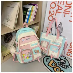 GENERICO - PACK MOCHILA Y MORRAL KAWAII