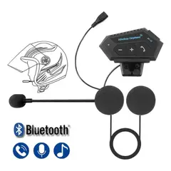 GENERICO - Audifono Para Moto Bluetooth Con Microfono Auricular Casco Moto
