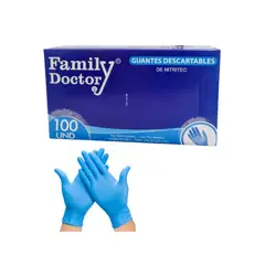 FAMILY DOCTOR - 100 UNID. GUANTES NITRITEC TALLA M