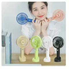 GENERICO - Ventilador portátil con base diseño kawaii