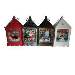 GENERICO - Set de 4 Farolitos navideño con luz led